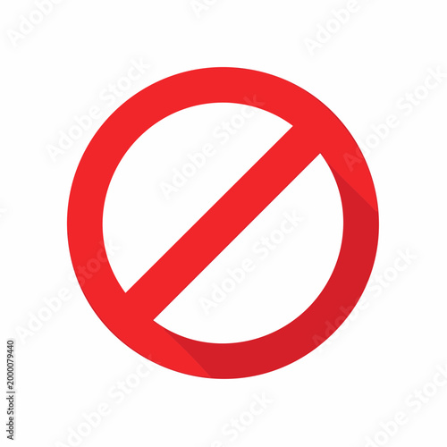 Free Download Red Prohibition Sign - GFXLoad