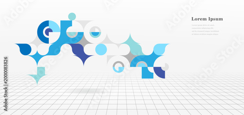 幾何学 抽象 サークル 建築 グリッド パターン 背景