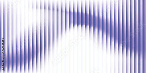 Geometric white background with repeating blue vertical lines and soft gradient center.