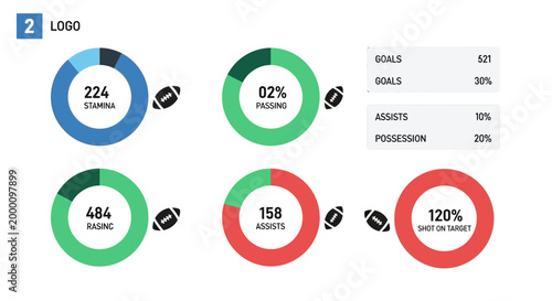 Infographic with colorful pie charts and statistics.
