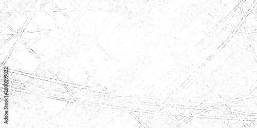 Grunge textured background with scratches and scuffs on white surface vector graphic design element