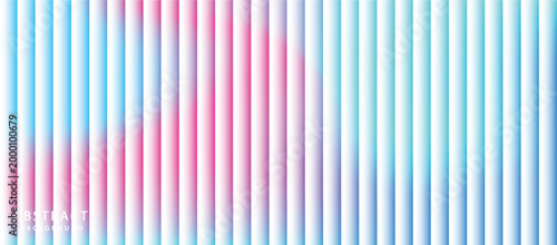 Abstract glass stripe background. Reeded vertical texture with bright neon pink and yellow color