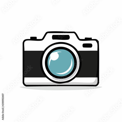 Simple Illustration of a Digital Camera