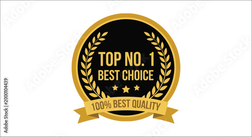 Award ribbon icons with laurel wreaths thumbs up and down and quality seals