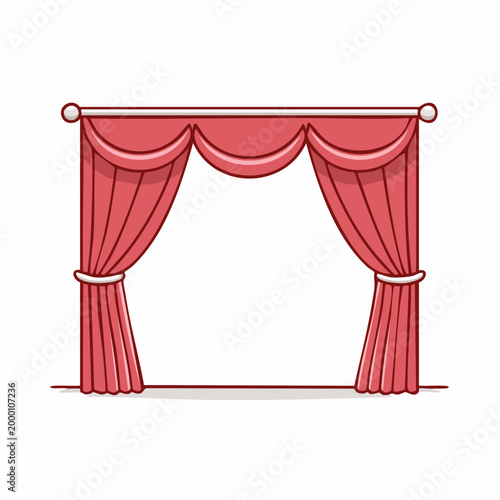Red Stage Curtains