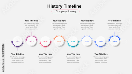 Company History Timeline Infographic Template