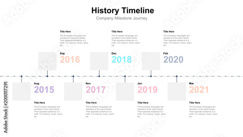 Company History Timeline Infographic Template