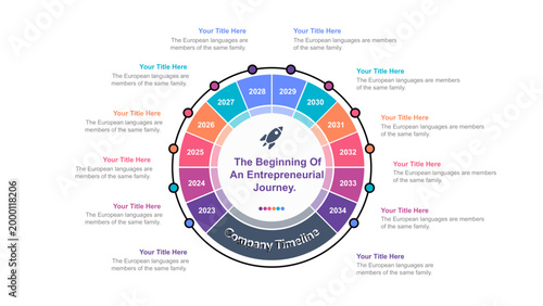 Company History Timeline Infographic Template