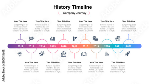 Company History Timeline Infographic Template
