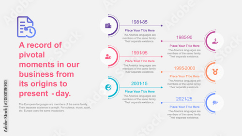 Company History Timeline Infographic Template
