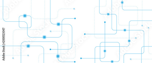 Abstract futuristic technology background. Technology background with crossed lines and dots.