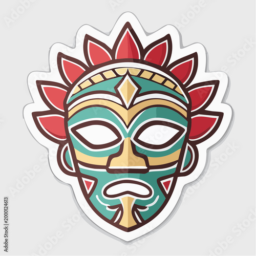 Tribal Mask Illustration
