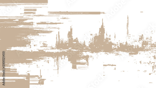 Brown grunge cityscape abstract background texture design element