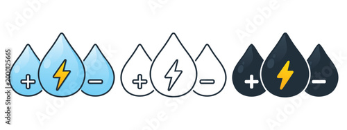Electrolyte Energy Drink Icon. Vector Illustration