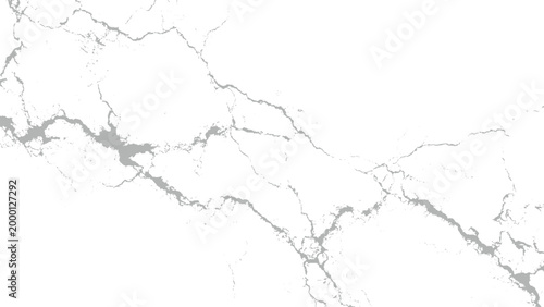 Gray marble texture with cracks and veins on white background