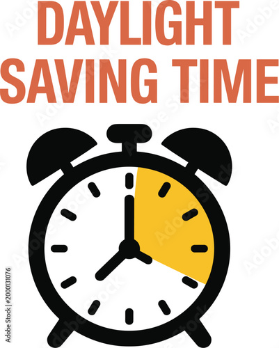 Daylight Saving Time Alarm Clock vector