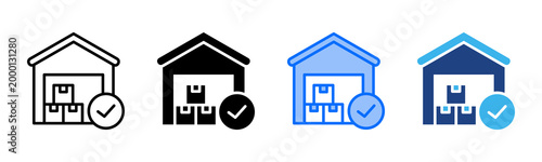 Supply Reserve icon set multiple style collection