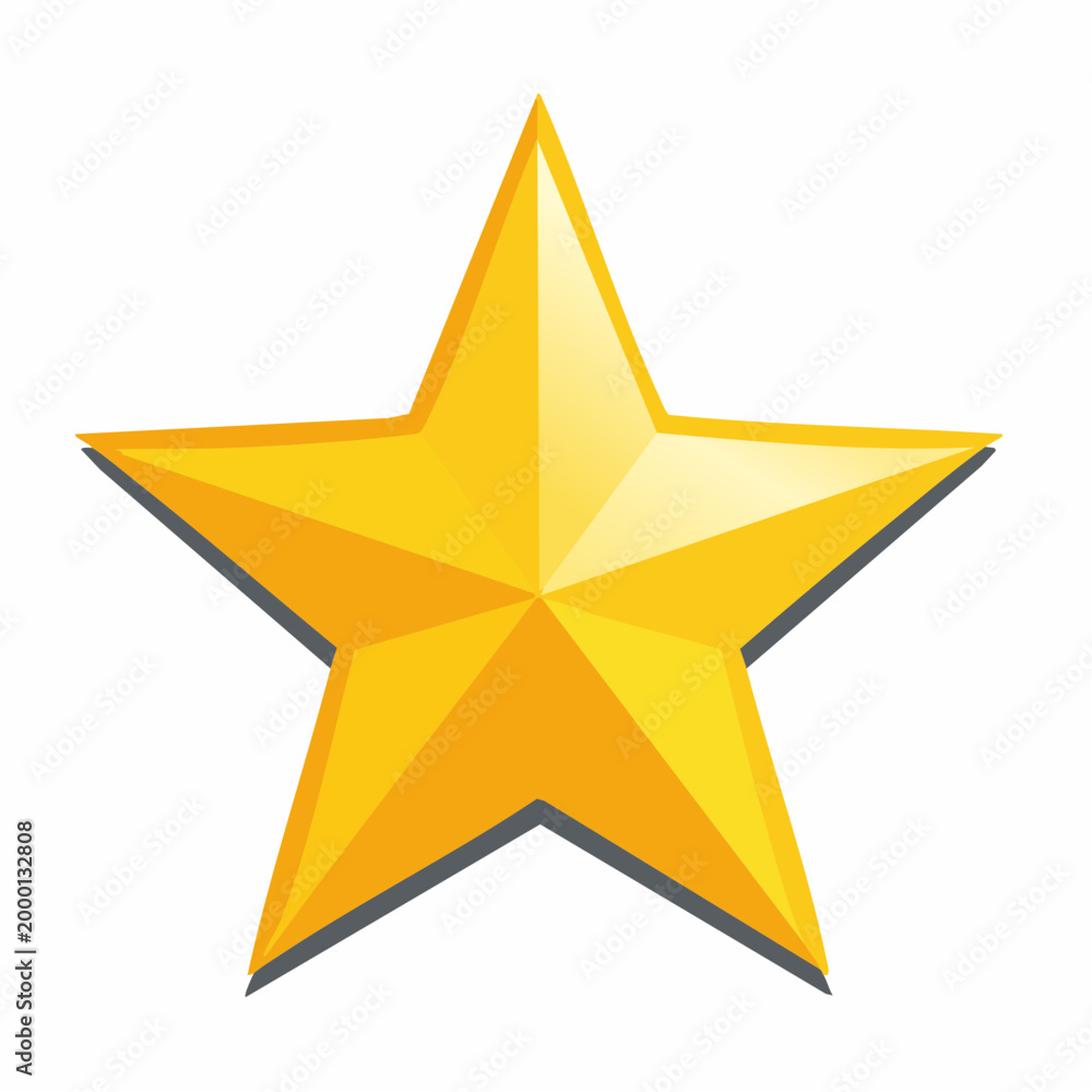 Obraz premium Golden Star Icon