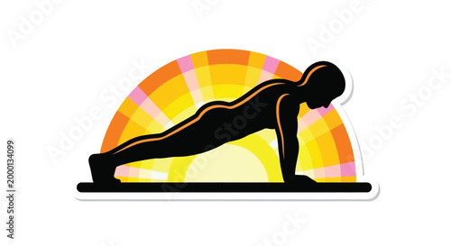 Man doing push up exercise.