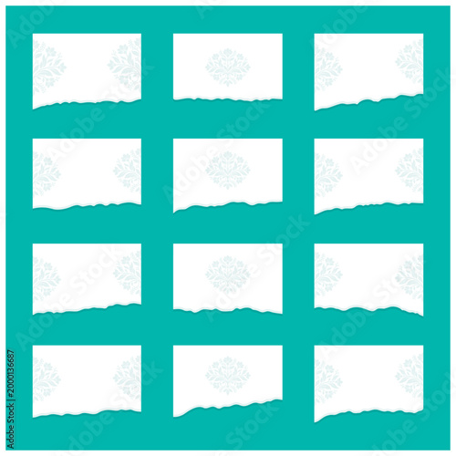 Torn Paper Set Realistic Ripped Paper Vector Collection