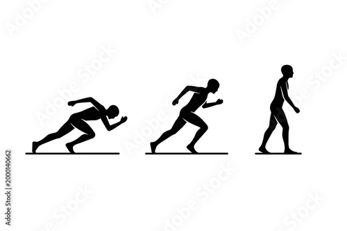 Runner Progression Silhouette