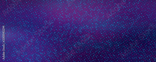 Purple abstract pixel texture bg video screen. Tv pattern background with square noise effect. Futuristic broadcast neon gradient banner for television. Modern vhs led static display element