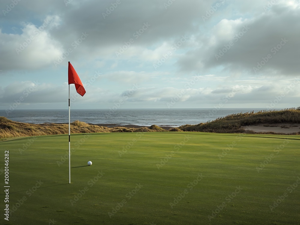 Obraz premium AI Generated July Links Golf Course 