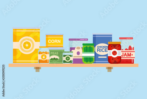 Tableau sur toile Pantry Prolong Concept Illustration Vector Style