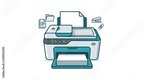 Office Printer Machine Device.