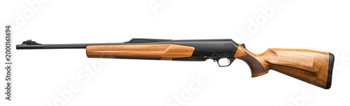 Tableau sur toile Semi automatic rifle on white background