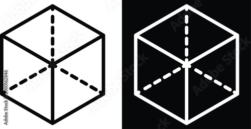 model Two-tone version in black and white background