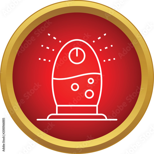 Modern humidifier or air purifier cleaning indoor air quality