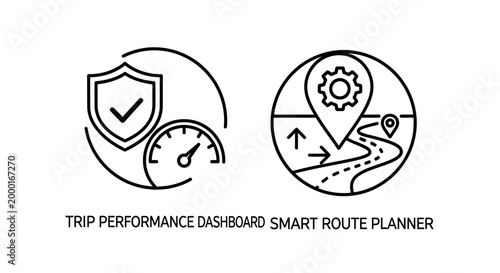 Secure trip performance dashboard and global smart route planner navigation
