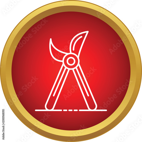 Garden pruners illustrating pruning, trimming, and horticulture in agriculture concept