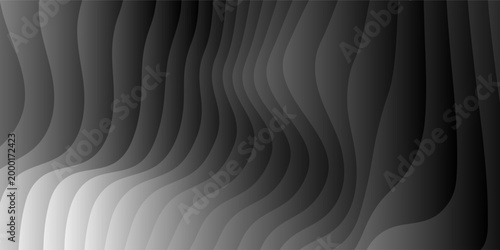Abstract background parallel black lines on noise surface in perspective. Vector illustration. Illusion lines concept on white.