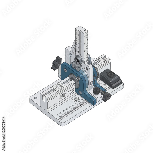 Precision Router Jig with Measuring Scale for Woodworking and DIY Projects
