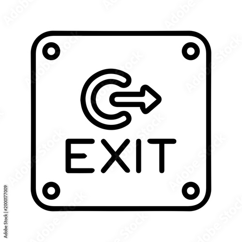 Exit Sign Icon