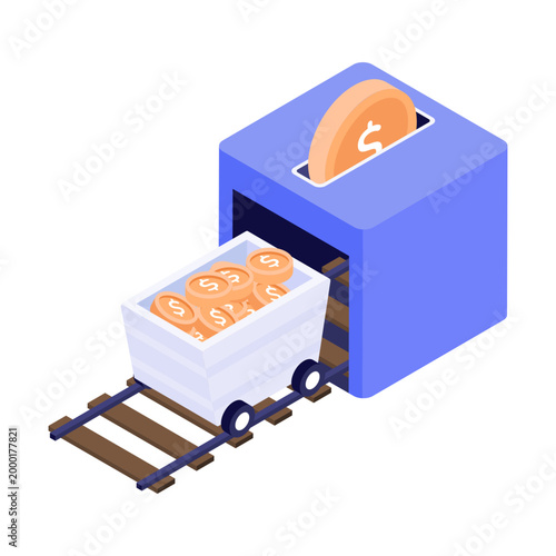 An illustration of roi designed in an isometric style
