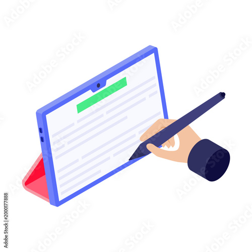 Isometric style illustration of profit money
