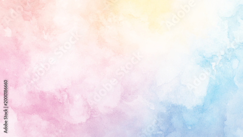 background and hand painted texture. Watercolour painting soft textured on wet white paper background. watercolor background abstract colorfull spllater texture with color splash design.