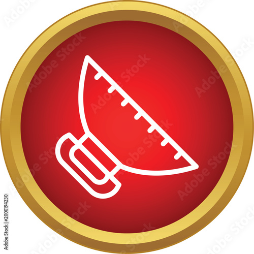 Ulu knife icon displaying traditional inuit tool for cutting