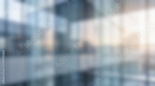 Obraz na plátně blurred abstract business background modern office interior transparent glass wa