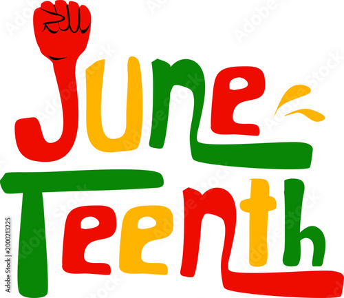Juneteenth typography 