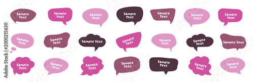 Speech Bubble Vector Set – Colorful Comic-Style Text Balloons