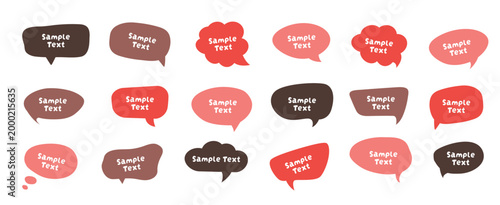 Speech Bubble Vector Set – Colorful Comic-Style Text Balloons