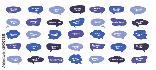 Speech Bubble Vector Set – Colorful Comic-Style Text Balloons