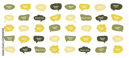 Speech Bubble Vector Set – Colorful Comic-Style Text Balloons
