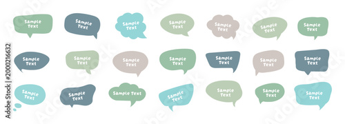 Speech Bubble Vector Set – Colorful Comic-Style Text Balloons