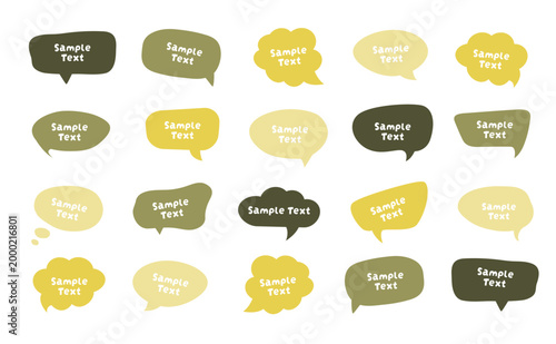 Speech Bubble Vector Set – Colorful Comic-Style Text Balloons