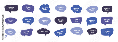 Speech Bubble Vector Set – Colorful Comic-Style Text Balloons